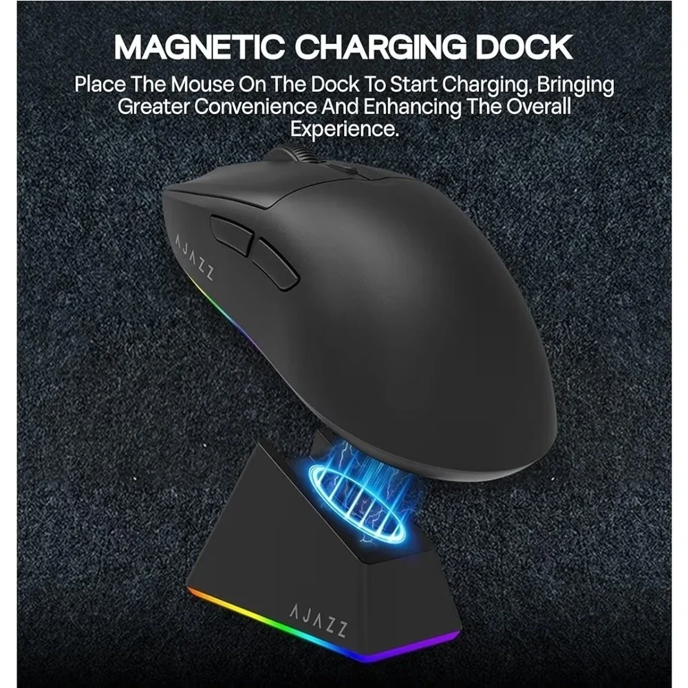 AJAZZ AJ139 V2 MC Gaming Mouse with Charging Base, Adjustable 12,000 DPI, PAW331
